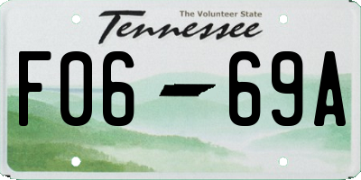 TN license plate F0669A