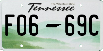 TN license plate F0669C