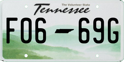 TN license plate F0669G