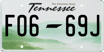 TN license plate F0669J