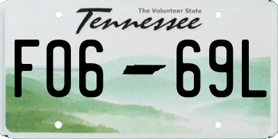 TN license plate F0669L