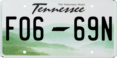 TN license plate F0669N