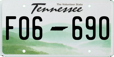 TN license plate F0669O