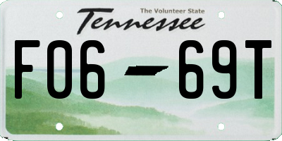 TN license plate F0669T