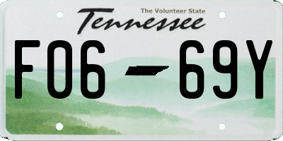 TN license plate F0669Y
