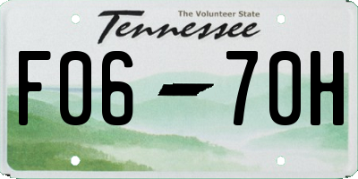 TN license plate F0670H