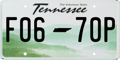 TN license plate F0670P