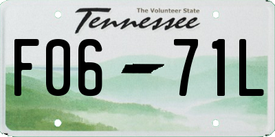 TN license plate F0671L