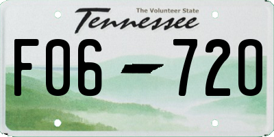 TN license plate F0672O