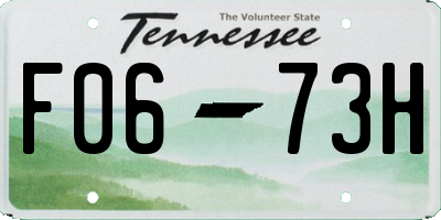 TN license plate F0673H