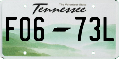 TN license plate F0673L