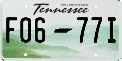 TN license plate F0677I