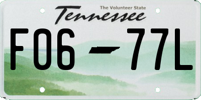 TN license plate F0677L