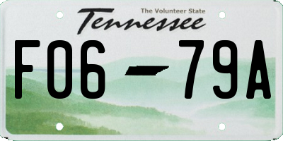 TN license plate F0679A