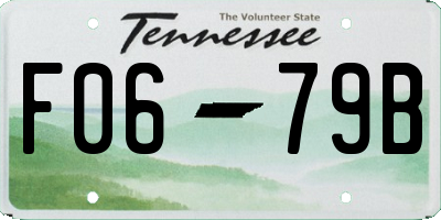 TN license plate F0679B