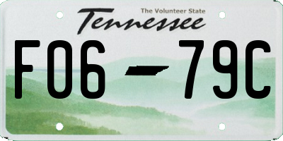TN license plate F0679C