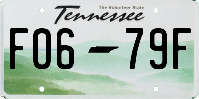 TN license plate F0679F