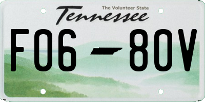 TN license plate F0680V