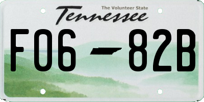 TN license plate F0682B