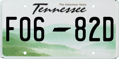 TN license plate F0682D