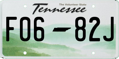 TN license plate F0682J
