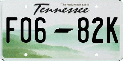 TN license plate F0682K