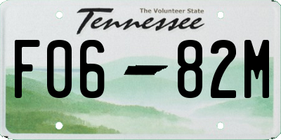 TN license plate F0682M