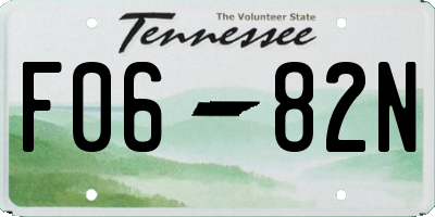 TN license plate F0682N