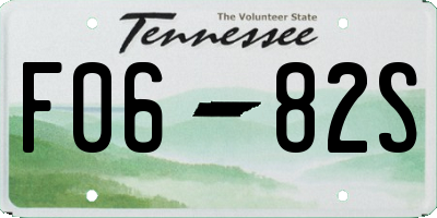 TN license plate F0682S