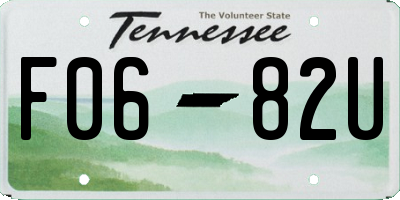 TN license plate F0682U