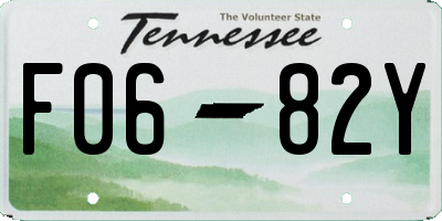 TN license plate F0682Y