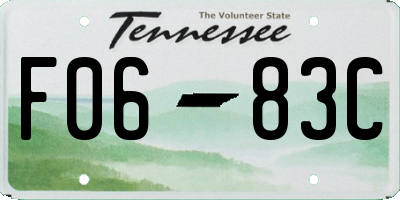 TN license plate F0683C