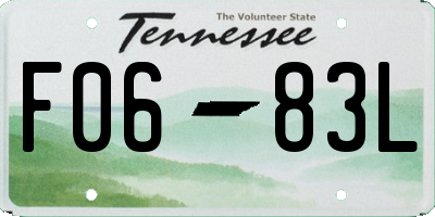 TN license plate F0683L