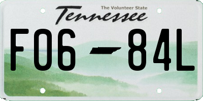 TN license plate F0684L