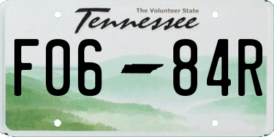 TN license plate F0684R