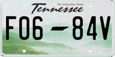 TN license plate F0684V