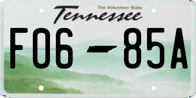 TN license plate F0685A