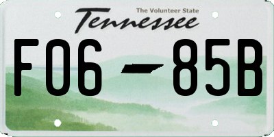 TN license plate F0685B