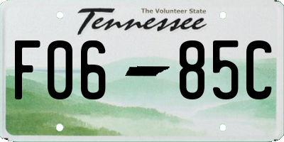 TN license plate F0685C