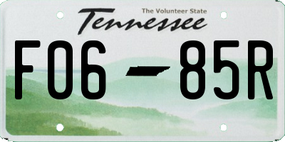 TN license plate F0685R