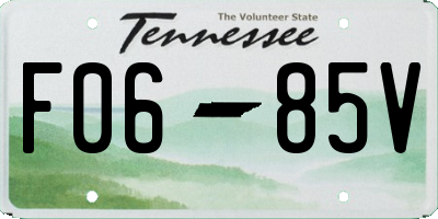 TN license plate F0685V