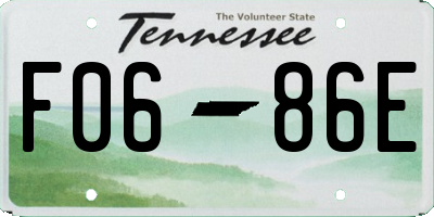 TN license plate F0686E