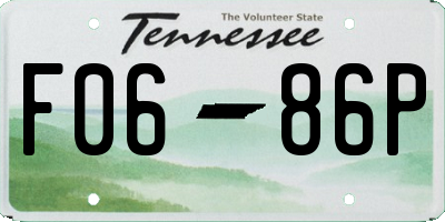 TN license plate F0686P