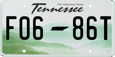 TN license plate F0686T
