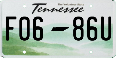 TN license plate F0686U