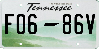 TN license plate F0686V