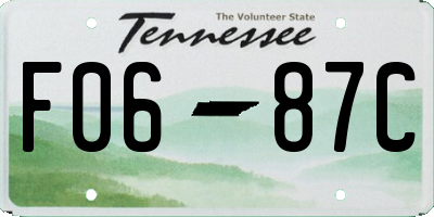 TN license plate F0687C