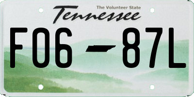 TN license plate F0687L