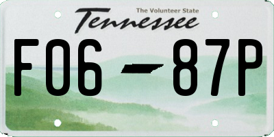 TN license plate F0687P