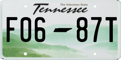 TN license plate F0687T